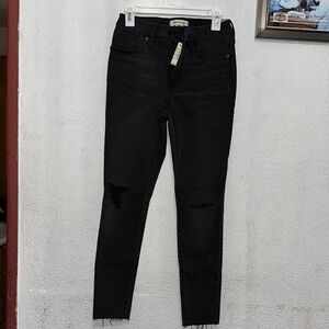 Black Distressed Women's Jeans madewell